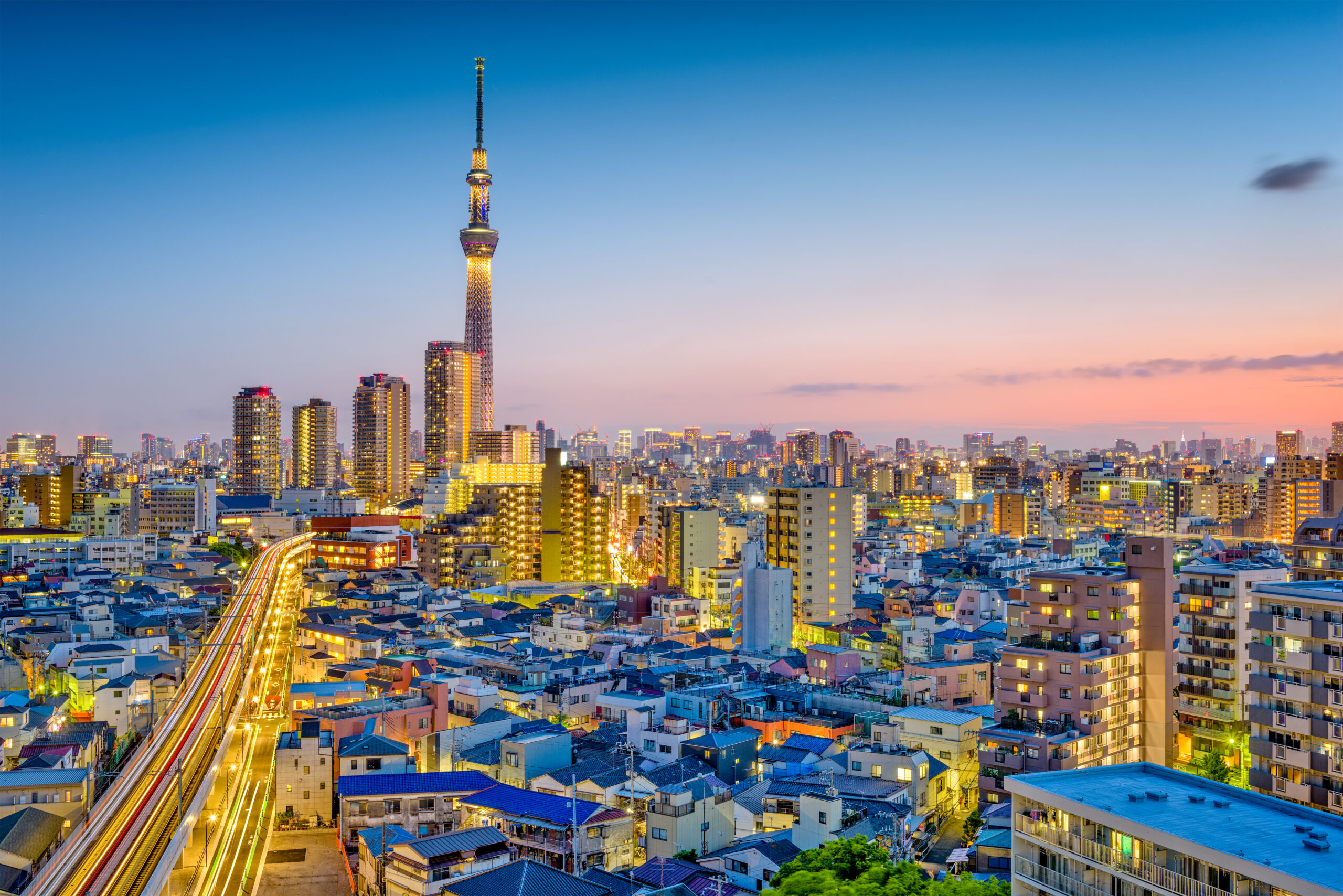 Tokyo, Japan Sumida skyline.